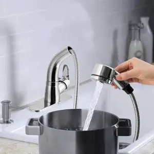 Voolan Kitchen Faucets with Pull Down Sprayer